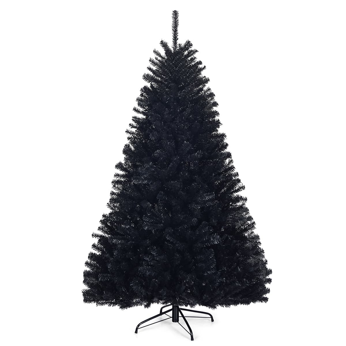 CostwaySapin de Noël Artificiel 180cm Aiguilles en PVC avec Support en Métal Pliable 1036 Pointes de Branche