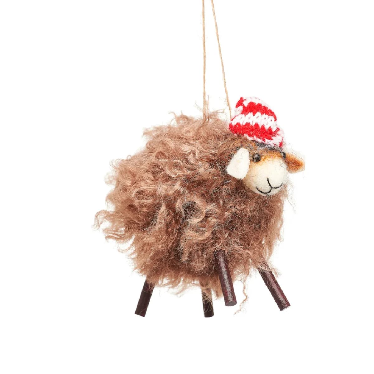Sass & belle mouton de Noël - Marron