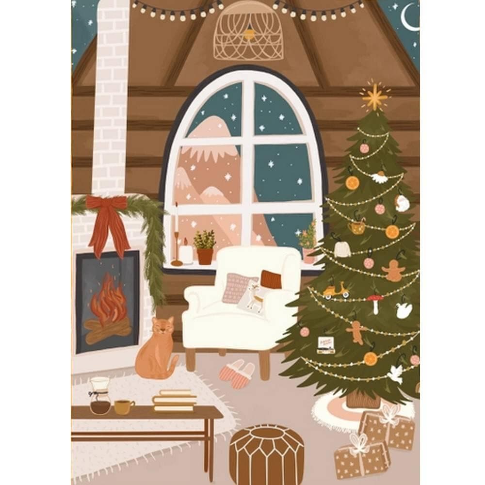 Puzzle 1000 pièces : Noël au coin du feu