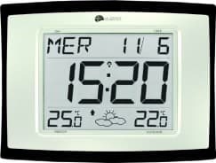 Pendule murale ou à poser radio pilotée prévision météo